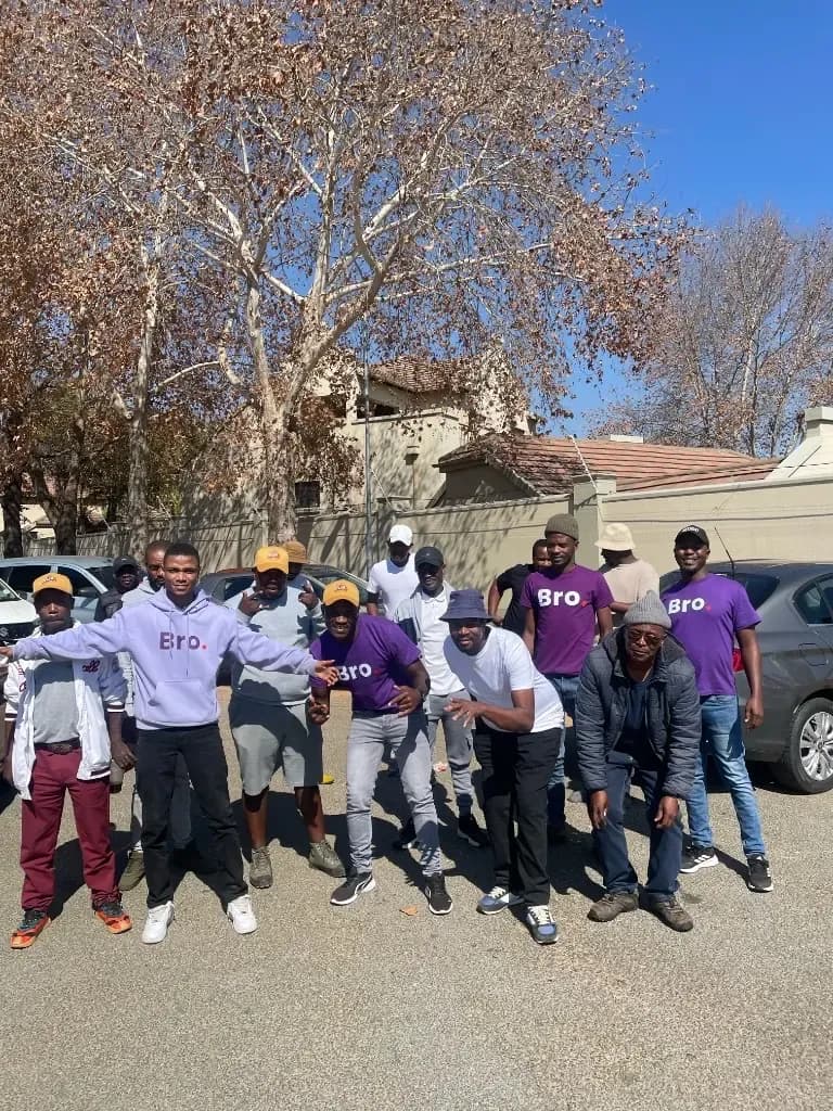 Bro team and community members at the Women Move Safer event